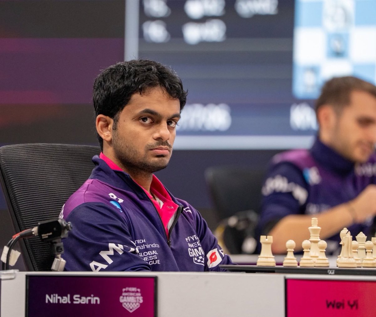 NihalSarin's tweet photo. Felt sad to miss the finals in that manner. But we came back well to take the bronze. Thank you so much for your love, trust and support @fyers1 @AmericanGambits

Fantastic effort by the @GCLlive team. Chess needs this. @anandmahindra @Prachura1 https://t.co/CoGHdVGoPu