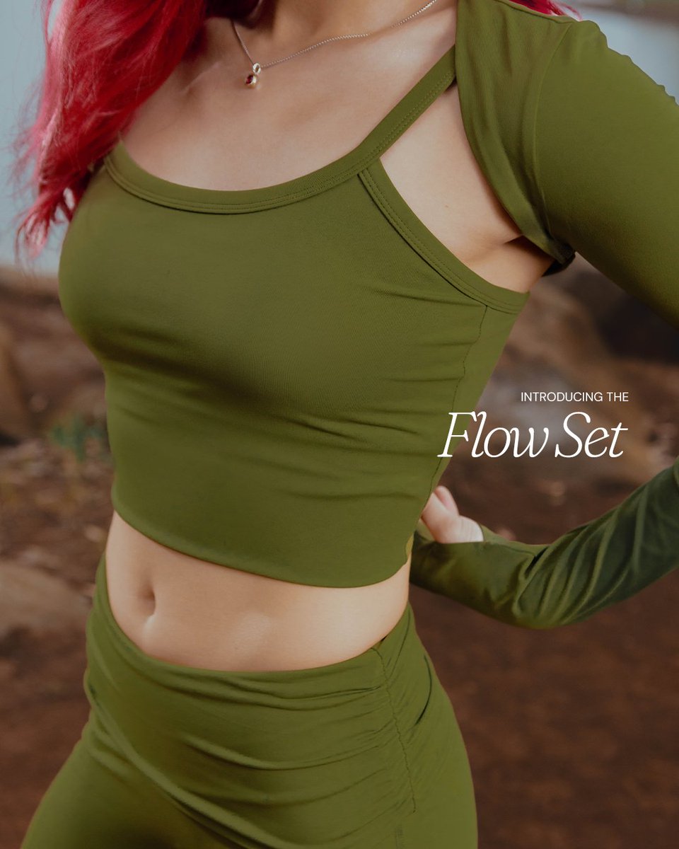 miliclubofc's tweet photo. introducing the Flow Set.

soft, easy, and made for the in-between.

Flow Top + Shrug. Flow Flare.
made to move together or on their own.

tonight. 8PM. https://t.co/WLaA0zRZJW