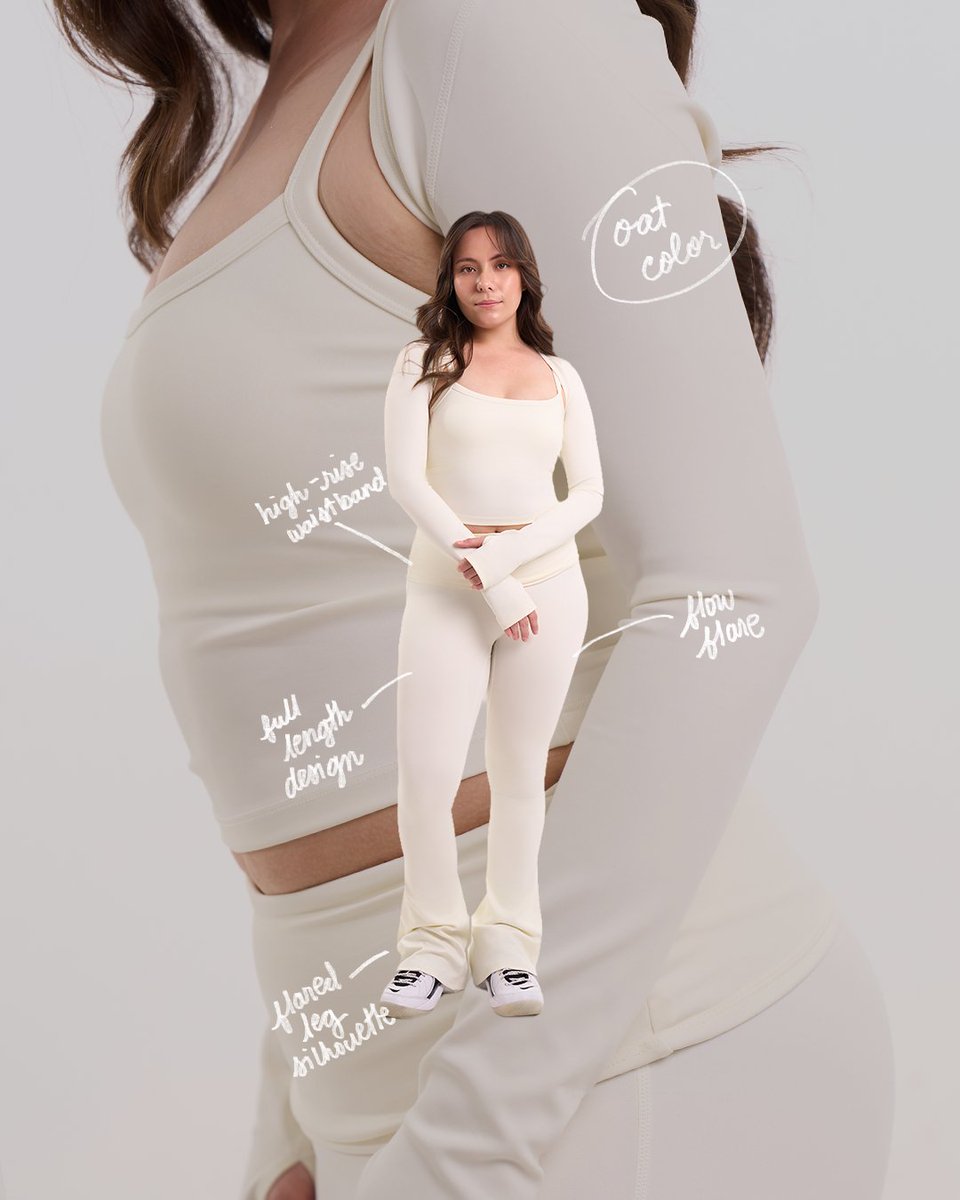 miliclubofc's tweet photo. introducing the Flow Set.

soft, easy, and made for the in-between.

Flow Top + Shrug. Flow Flare.
made to move together or on their own.

tonight. 8PM. https://t.co/WLaA0zRZJW