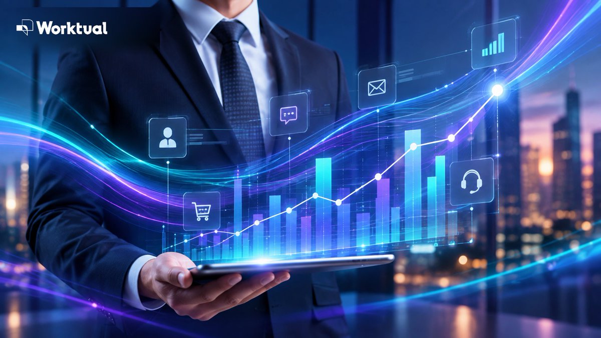 WorktualAI's tweet photo. CRM has evolved.

From storing customer records to understanding context, predicting what’s next, and turning intelligence into action.

That’s the shift with @WorktualAI.
https://t.co/wztmjq2rA0 

#AI #CRM #CustomerIntelligence #Worktual https://t.co/RbVKCKakMc