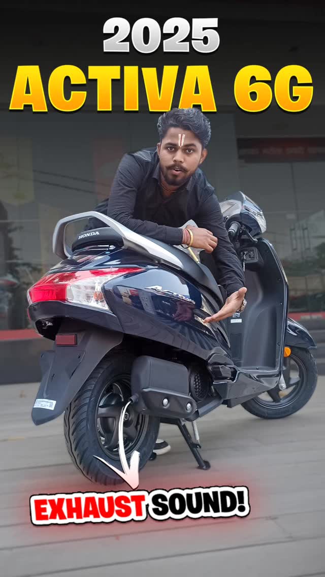 GaRubi3's tweet photo. Has the New Activa 6G's exhaust sound changed? https://t.co/Tsy820YrJj