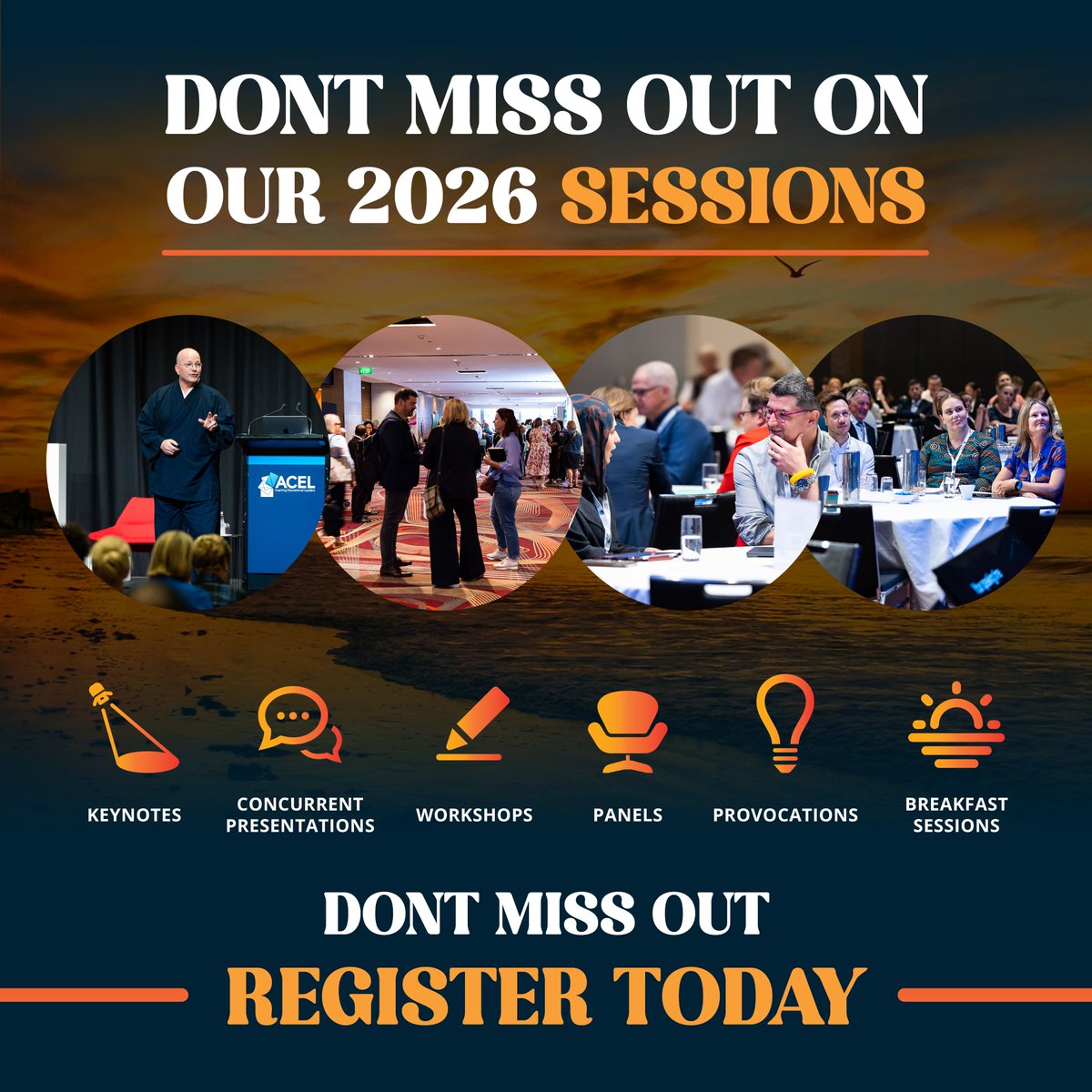 acelaustralia's tweet photo. ⏰ Just 2 weeks to go. Time is running out to register for the 2026 ACEL National Conference!

This is where leaders are seen, heard, and connected — don't watch it happen from the sidelines. 

🔗 Register now — spots are filling fast: https://t.co/eTejGS2yx9 https://t.co/p0YeGAREe0