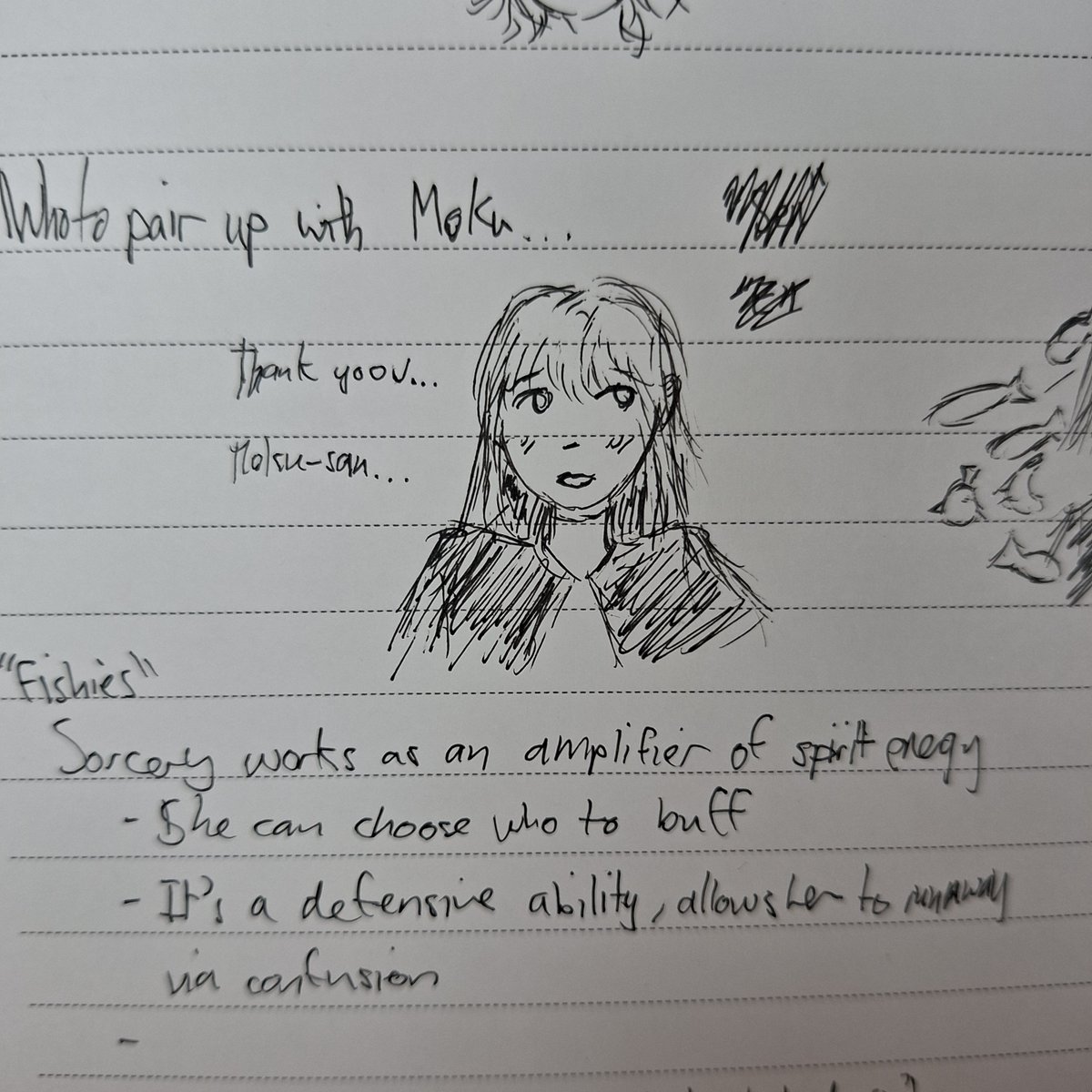 AnsBobCar's tweet photo. [sketch]

New #bachioc

"Kani" - Real name WIP - Innate Sorcery "Fishies" https://t.co/rrbckaVdY2
