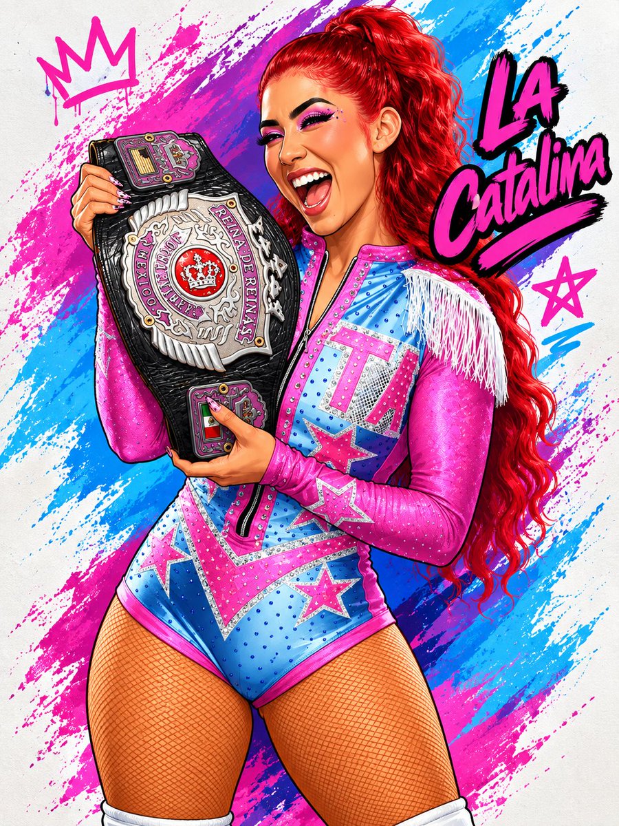 WrestleShots26's tweet photo. @LaCatalinagar #AAATriplemanía #AAATriplemaniaCDMX #LUCHALIBREAAA 🇨🇱🇲🇽🫶🏻🙌🏻❤️ NUESTRA CAMPEONA ☝🏻 https://t.co/8SMZ3EkNqK