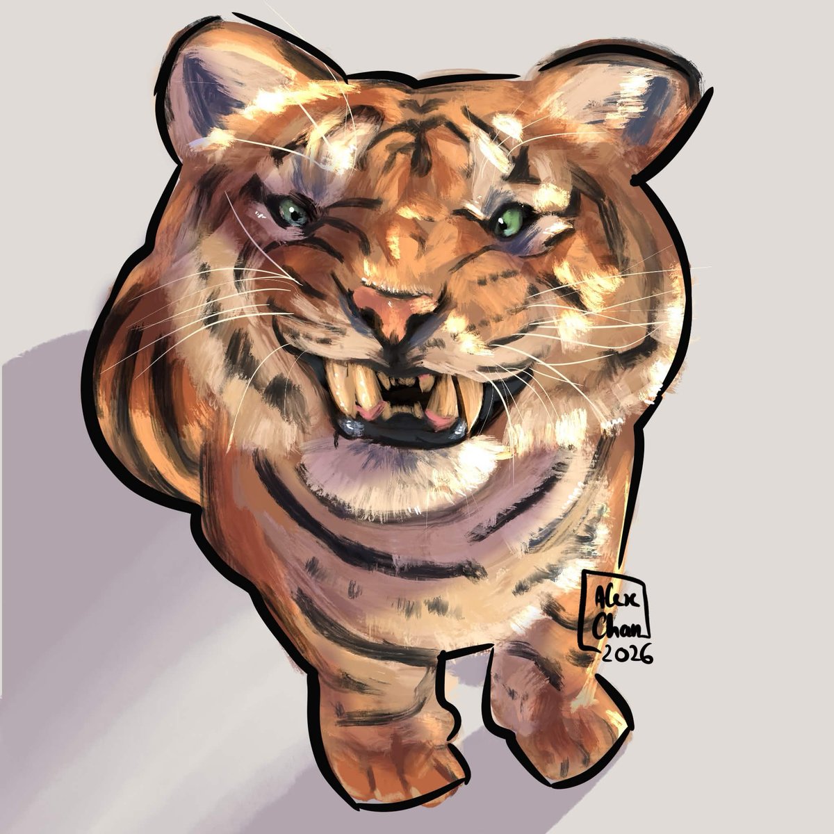 AlexChan4rt's tweet photo. The Big Silly cat
#digitalart #tiger #ProcreateArt #mydraw #Alexchan https://t.co/vvDslW1Exj