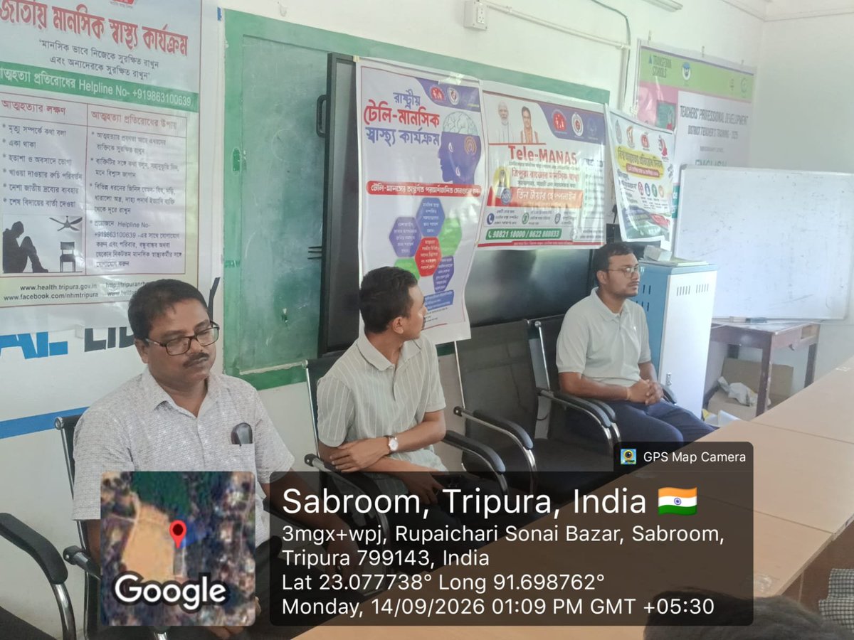 ManashC36115378's tweet photo. Organized World Suicide Prevention Day programme at PM Shri  Chatakchari English medium HS School today on 14.09.2026

A program on World Suicide Prevention Day was successfully organized today with the theme *"Changing the Narrative on Suicide - Start the Conversation."* https://t.co/NCYSFjAQTj