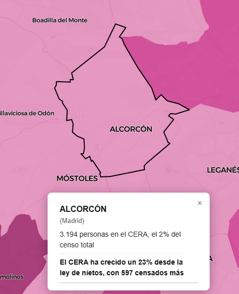 EnsancheSur's tweet photo. En 1955 (año límite ley nietos), Alcorcón tenía alrededor de 1500 habitantes.  Han sido inscritas 597 personas. Tres Cantos suma 216, municipio creado en 1981. Teóricamente debían asignarse a municipio originario de familia o municipio arraigo si hubieran residido un tiempo... 🙄 https://t.co/y8Qkr6qLqV