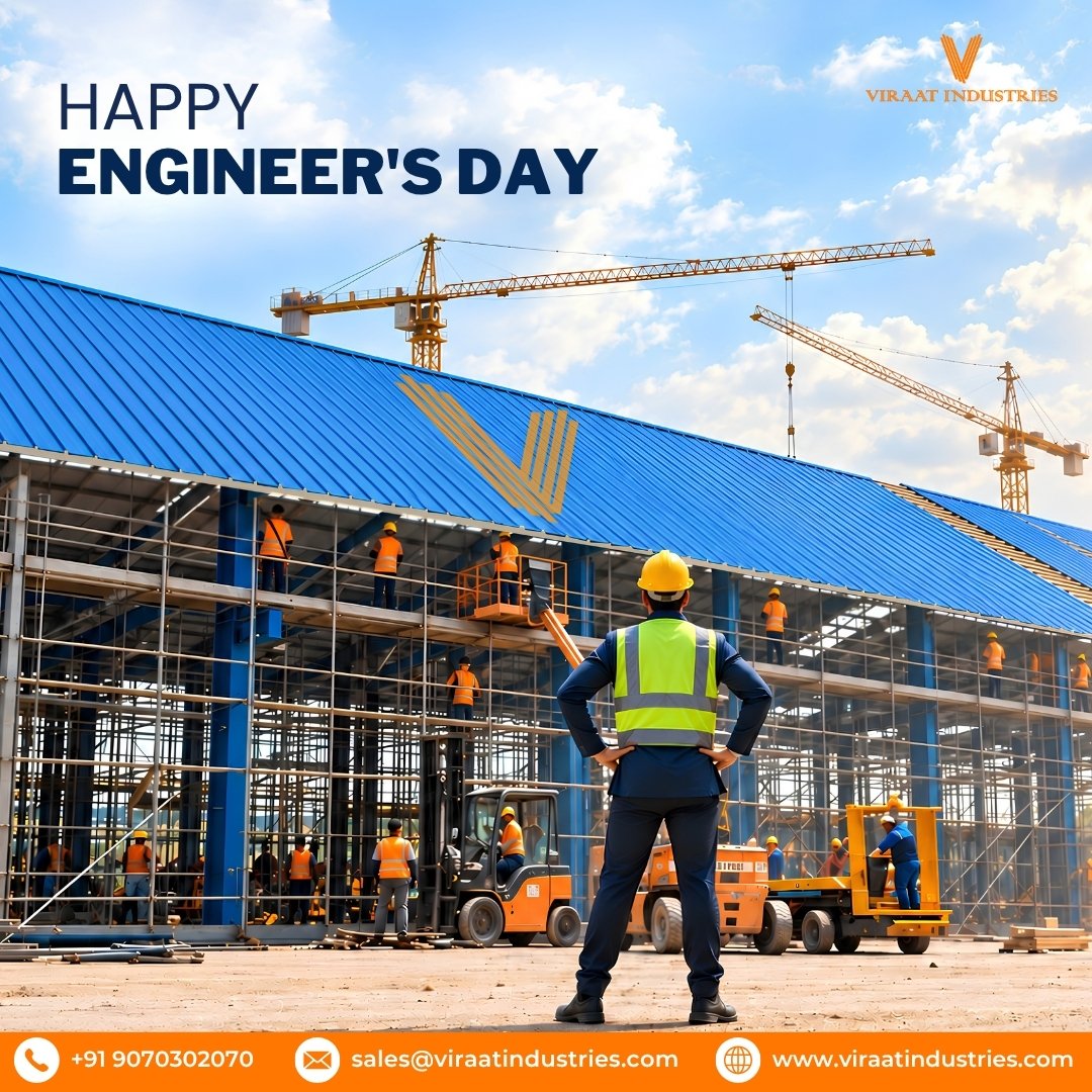 ViraatIndustri1's tweet photo. Happy Engineer’s Day!
Viraat Industries wishes all engineers a very Happy Engineer’s Day!
+91 9070302070
sales@viraatindustries.com
https://t.co/2eFrNhMupz
#HappyEngineersDay #EngineersDay #ViraatIndustries #EngineeringExcellence #EngineeringIndia #ConstructionIndustry https://t.co/gBTekugAAe