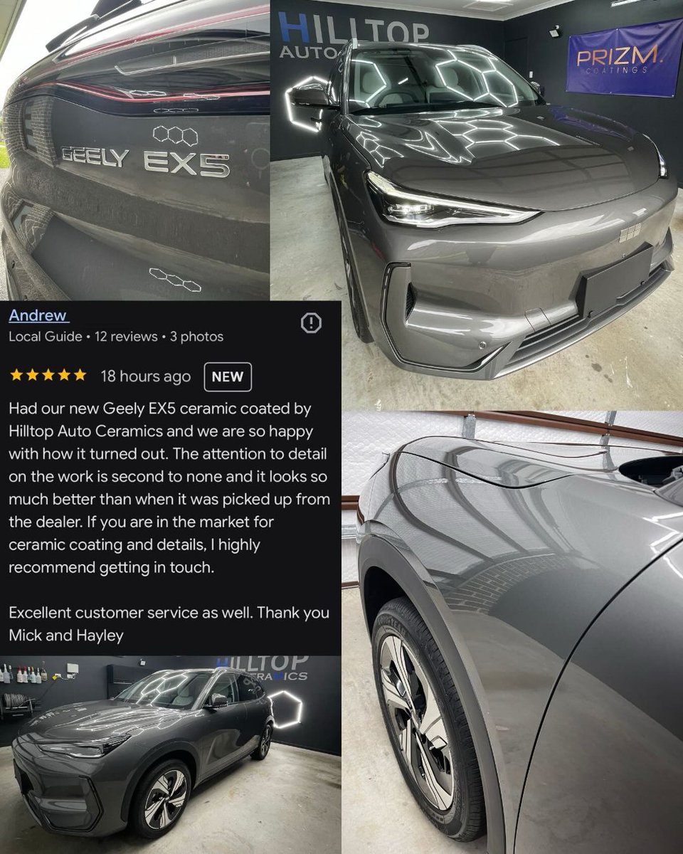 brunilony's tweet photo. Thank you, Andrew and Kristen, for your support. Get premium 10H Prizm Ceramic Coating with expert paint correction at Hilltop Auto Ceramics. 27 years’ experience, Cliftleigh. Courtesy car available. https://t.co/uI9BUjWrbE