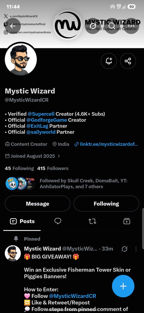 neeraj6h's tweet photo. @MysticWizardCR All task done
Hope i win this time.
@MysticWizardCR https://t.co/xJqif94ttx