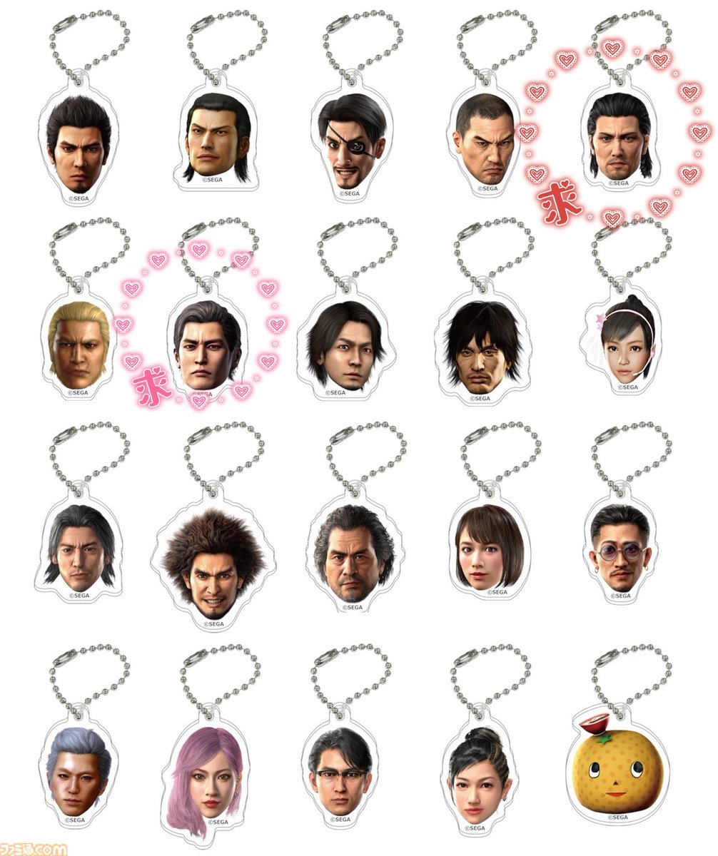 cham20260727's tweet photo. 龍が如く
20周年記念
アクリルチャーム
フェイスアクリルチャーム
SEGA

譲→桐生.錦山.冴島.龍司
秋山.品田.遥
春日.足立.紗栄子.ソンヒ.趙

求→峯.堂島 大吾

郵送交換希望
検索からもお気軽にお声掛け下さい https://t.co/H9rWIn3vp8