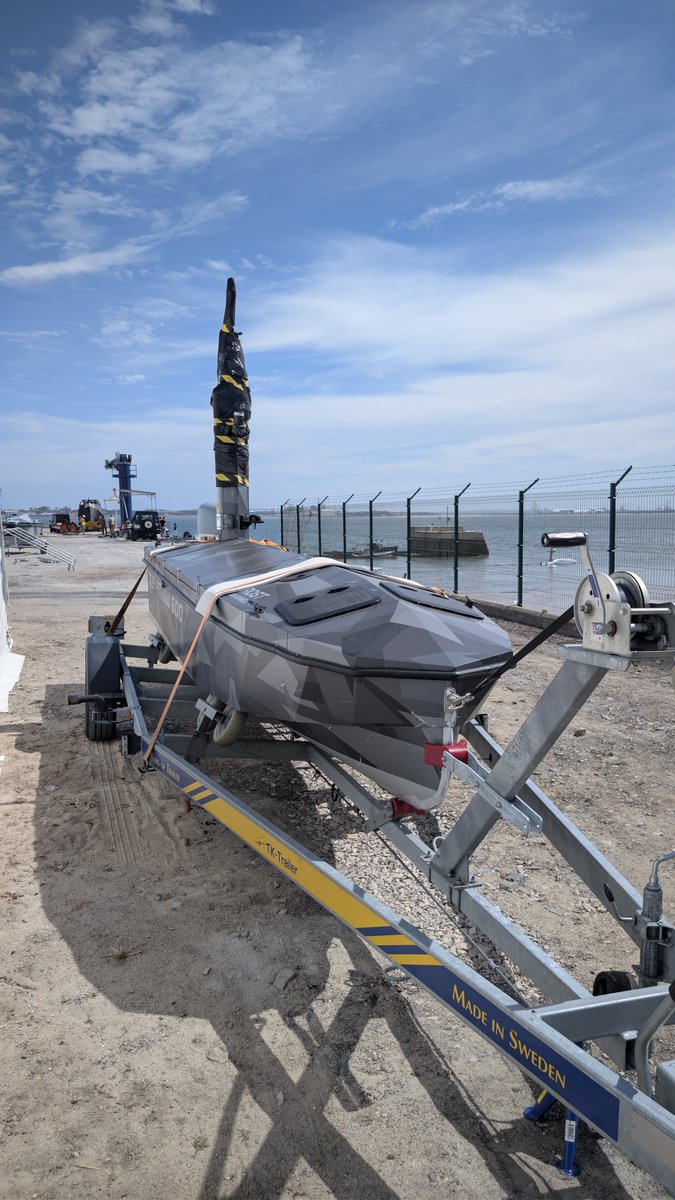 FrostUnmanned's tweet photo. Arrow 600 has landed at #REPMUS2026 in Portugal! 🌊  

We’re testing our platform in real-world maritime environments alongside leading navies, industry partners, and researchers to help shape the future of unmanned operations.  #UnmannedSystems 

#MaritimeInnovation #DefenseTech https://t.co/TSfrK0CPnE
