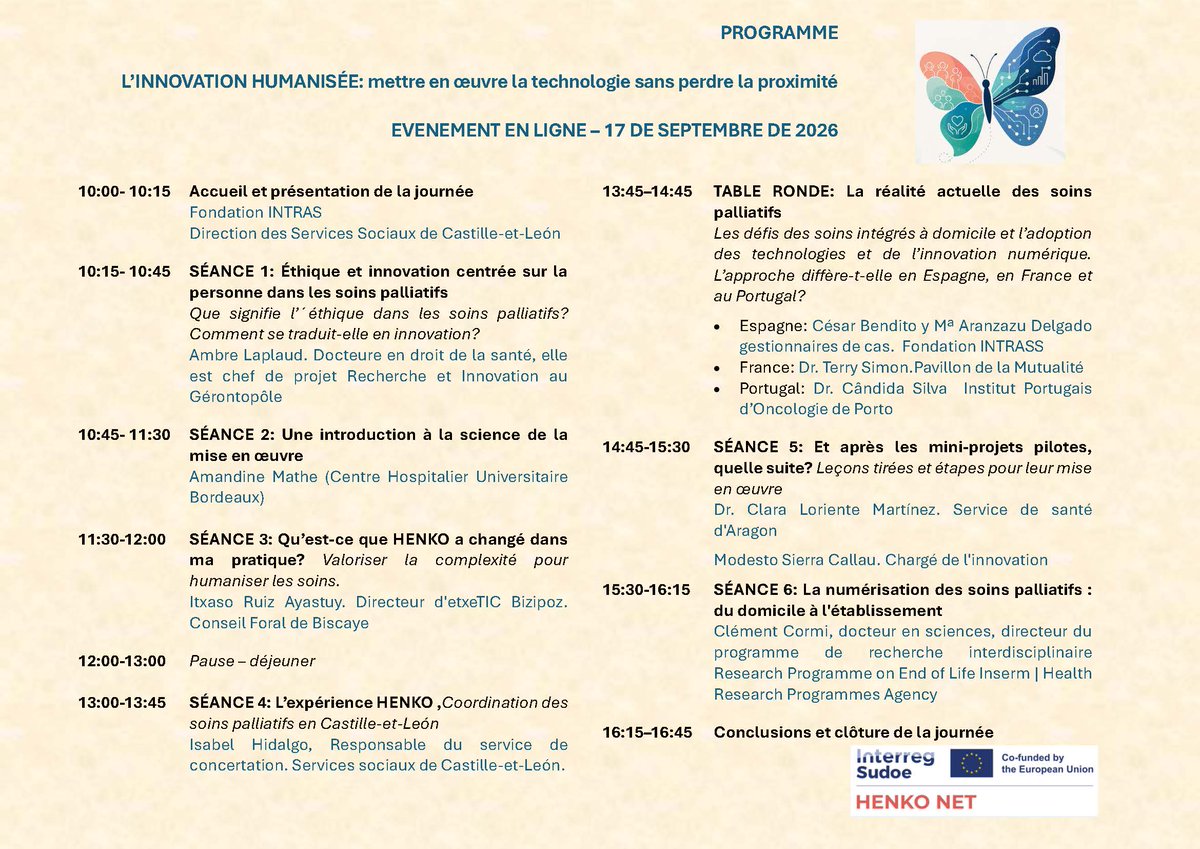 henkonet's tweet photo. 📢 Vous n'êtes pas encore inscrit ?

Ce jeudi 17, nous aborderons la question de l'humanisation de l'innovation dans les soins palliatifs.

💻 Événement en ligne
👉 https://t.co/9Hnjp1vBaJ https://t.co/oxHoJQa6On
