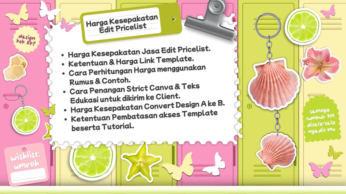 polici_editpl's tweet photo. HARGA KESEPAKATAN EDIT PL / PRICELIST (Terbaru)

• Hasil diskusi : 27 Januari 2025
• Update lebih lengkap : 15 September 2026
• Kolaborasi dengan Bealanja

🥝 : https://t.co/K0EU0j4uUp
( Baca dengan teliti, hargai jasamu! )

#bealanja #editpl #editpricelist #design https://t.co/yCOkSZAMHR