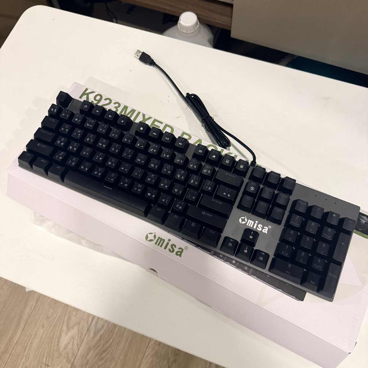yuuudrop_'s tweet photo. ส่งต่อ - OMISA K923 แค่แกะ ยังไม่เคยใช้ 

🍧 300- ส่งฟรี 

#คีย์บอร์ด #มือสอง #ส่งต่อคีย์บอร์ด #มือ2 #keyboard #คีย์บอร์ดมือ2 #คีย์บอร์ดมือสอง https://t.co/hF1oli3pKh