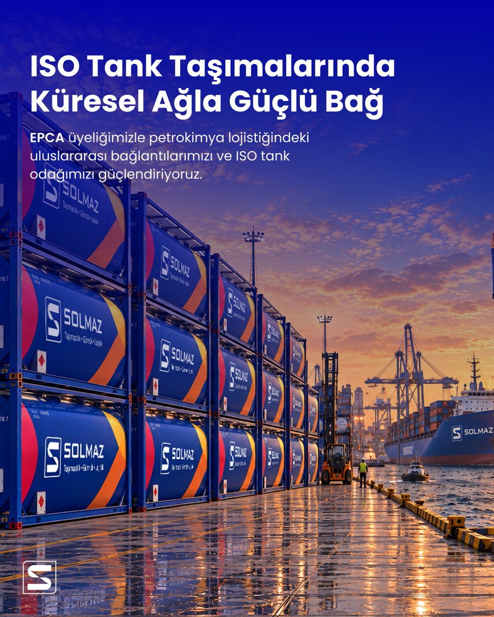 solmazlojistik's tweet photo. 🌍 European Petrochemical Association’a (EPCA) üye olarak küresel petrokimya ekosistemindeki yerimizi güçlendiriyoruz.
#Solmaz #EPCA #ISOTank #KimyasalLojistik #Petrokimya https://t.co/Hx0pMGPYMx