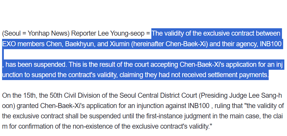 Baekie_bum's tweet photo. WE ARE FREE!😭

Court has approved CBX’s injunction against INB, suspending their exclusive contracts until the main case is decided. Court found INB failed to pay settlement funds &amp; that trust had broken down. CBX can now pursue independent activities w/o INB’s interference! https://t.co/QyzA1E0Ud5