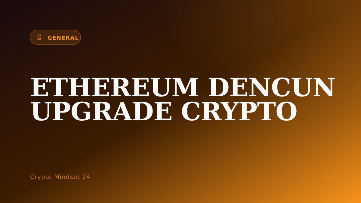 CryptoMindset24's tweet photo. Ethereum Dencun Upgrade: Why Your Crypto Fees Just Got Way Cheaper

If you've ever tried to move crypto or use a decentralized app on Ethereum, you know the pain of high transaction fees. It can feel like you need a small loan just to send a few...

https://t.co/3DSqHIHcyR https://t.co/wgkWYFHmZI