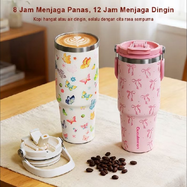HelloPodcast406's tweet photo. @txtharihariWNI Kalau sudah ga bisa di bersihkan nanti pakai cucumelon aja kak, lucu motif nya dan ada tentengan nya.

Cuculemon Tumbler 900ML Motif Aesthetic Kupu Kupu Pita Tahan Panas Dingin Stainless Steel 304.
Kalau ga puas boleh retur nanti uangnya kembali.
https://t.co/7QNsQokaES https://t.co/xOvL2jTfCW
