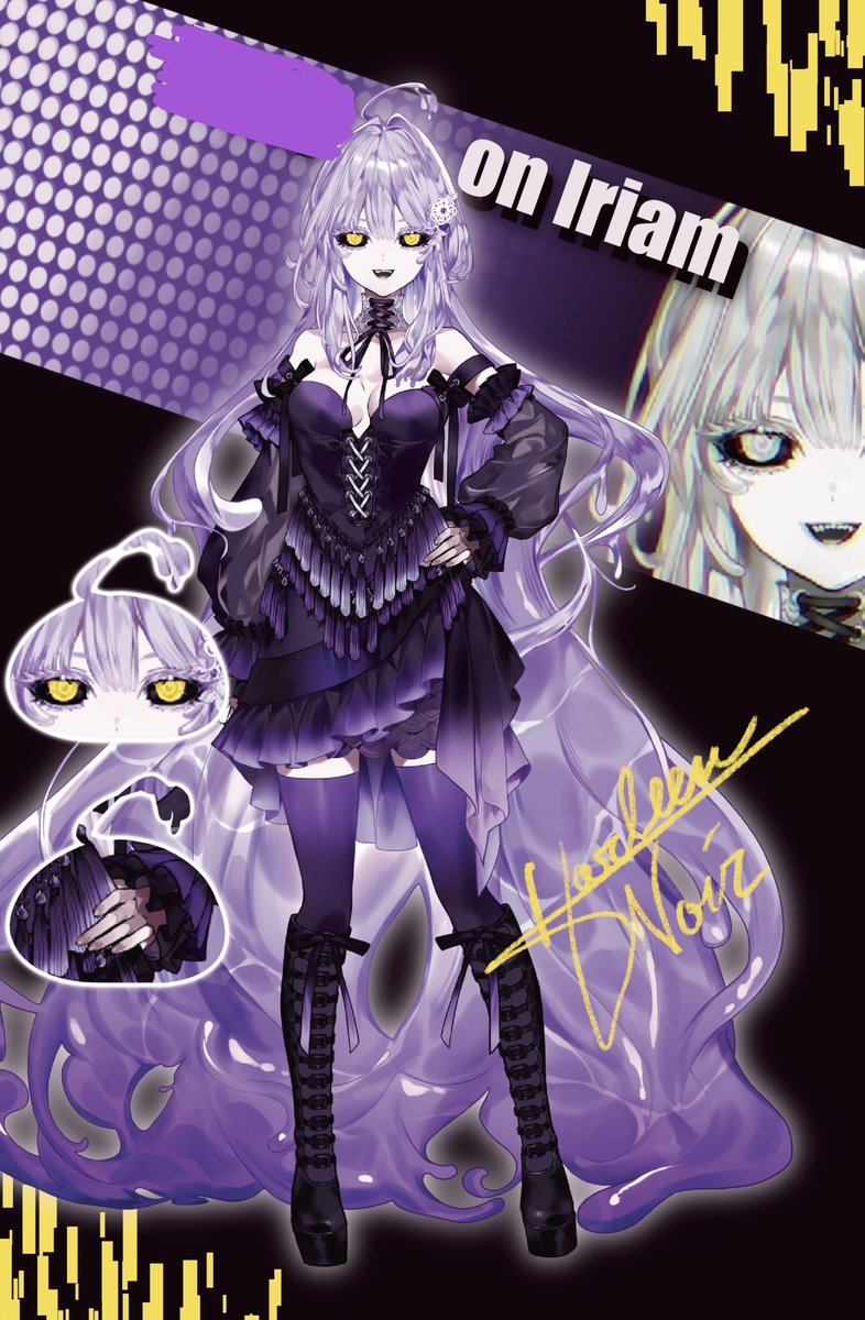 MKHarleen's tweet photo. Hihii I’m Harleen Noir a Gothic Slime Girl creating &amp; inspirering

🫟kind funny but mostly boring
🫟game play &amp; anime watch
🫟chaotic co-work's
🫟weird but none judgemental talks
🫟cosplay tips
🫟food talks

#IRIAMデビュー準備中 #IRIAMMaintFollowFest #IRIAM #Vtuber https://t.co/ySRl8GgTIq