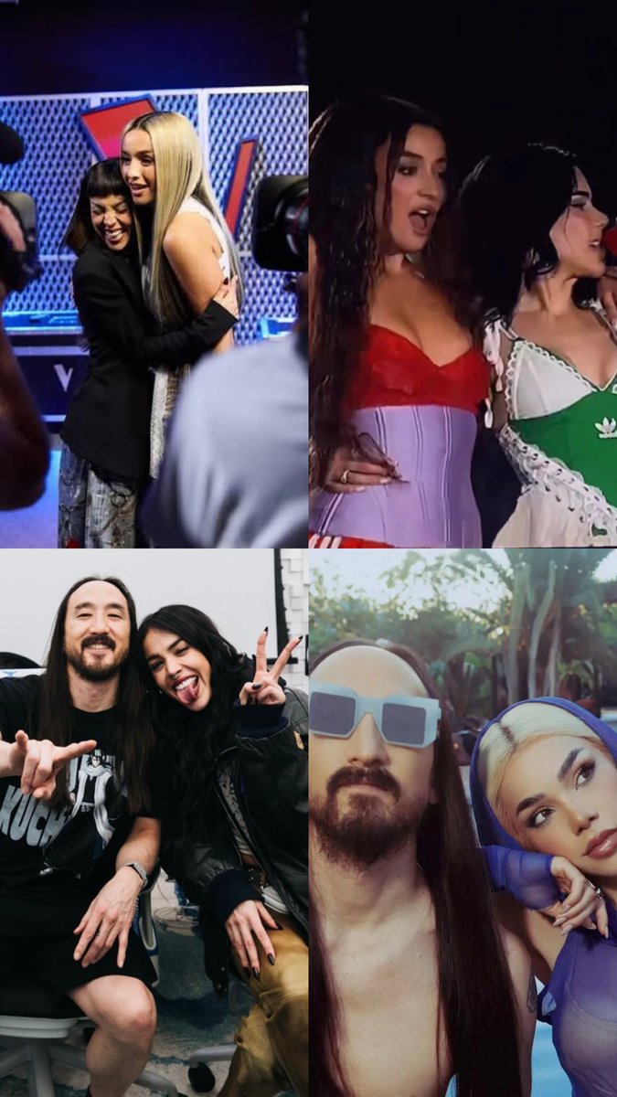 dopextian's tweet photo. Keninis diciendo que Danna quiere ser como Kenia solo por haberse tomado una foto con Peso Pluma. Bajo esa lógica, ¿Kenia ha querido ser como Danna? Les recuerdo que Danna colaboró antes con Lola Índigo, Aitana, Steve Oaki y con Luisa Sonza. De estudiarse la obsesión de ese fandom.