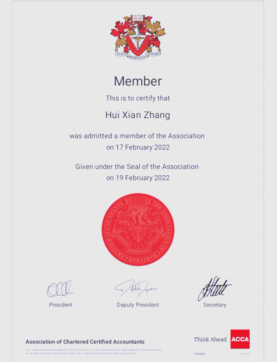 florc626522's tweet photo. I DID IT! ACCA Qualification certified  Hard work + late-night revisions paid off! Feeling so proud u0026 ready for the next chapter https://t.co/JWKCqm2Hf5