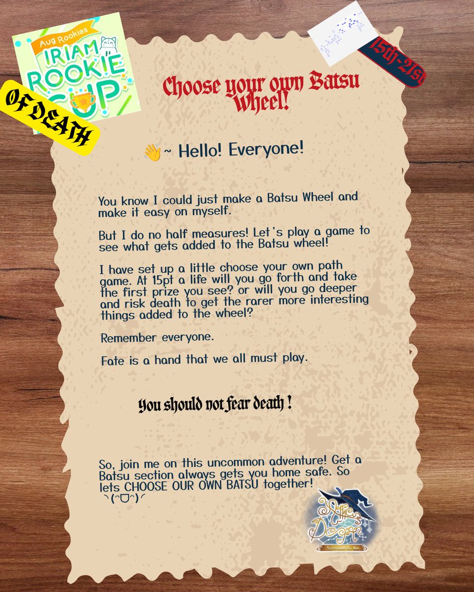 AtticusDegan's tweet photo. Bellow are more specific directions to each of the days. Check them out (•̀ᴗ•́ )ゞ
#IRIAM #Vtuberㅤ #Attiwhy #AttiNO #AttiYES https://t.co/UT18qEMUle