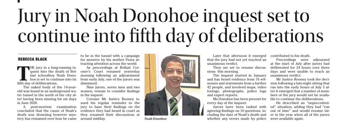 ManusSinead's tweet photo. #Week325💔#DeliberationDay5

#TheNoahDonohoeInquest⚖️

#JusticeForNoahDonohoe💙

#TruthForFiona❤️🙏 https://t.co/XdHz0KpQb4