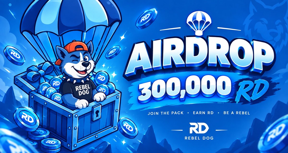 RebeldogRD's tweet photo. 🐺🔥 300,000 RD AIRDROP IS LIVE!

Rebel, it’s time to prove your loyalty to the pack. 🐺⚡

🎁 300,000 RD up for grabs!

How to enter:
✅ Follow our X account
❤️ Like this post
🔁 Repost this post
📲 Drop your Telegram username linked to the mining bot

Don’t miss your chance to join the pack.
The rebels are rising. 🐺🔥

#RD #RebelDog #Airdrop #Crypto #Mining