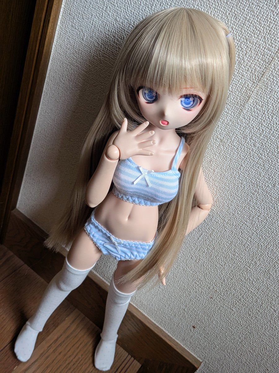 NB8C20's tweet photo. @elfene_ts エルフィーネさん日曜日はありがとうございました☺️

下着と靴下をウチの子に着て貰いました✨
水着の方も着せたら写真撮ってポストします🙂‍↕️ https://t.co/CJFRX4dMah