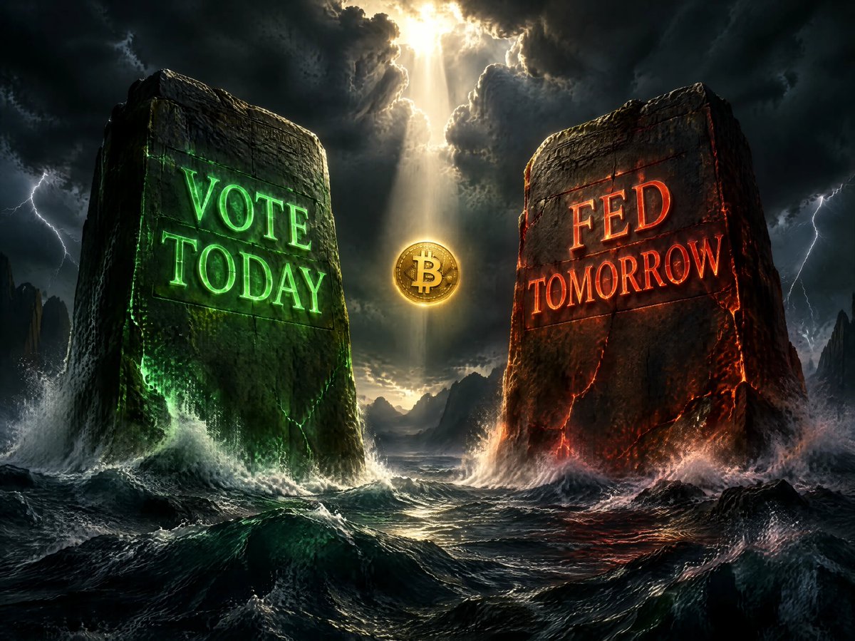 answerzhong_eth's tweet photo. $BTC

clarity act cloture vote today, 2:15pm ET. needs 60 votes, republicans have 53.

fomc decision tomorrow. 87% odds of a hike.

btc up 1.75% yesterday, back above $78k.

vote today, fed tomorrow. two catalysts, 24 hours apart. https://t.co/xX0ZX9S8HR