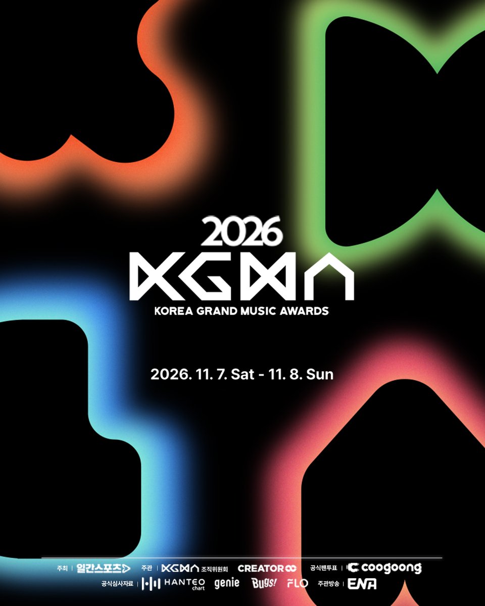 ilgansports's tweet photo. 🇯🇵 2026 KGMA, 일본에서도 실시간으로 만난다!

‘2026 코리아 그랜드 뮤직 어워즈(2026 KGMA)’가
 Hulu Japan을 통해 일본에서 생중계됩니다! 📺✨

오는 11월 7일과 8일, 고척스카이돔을 뜨겁게 달굴 K-POP 아티스트들의 무대와
2026 KGMA의 빛나는 순간을 일본에서도 실시간으로 함께하세요.🔥 https://t.co/9MXorPjnzo