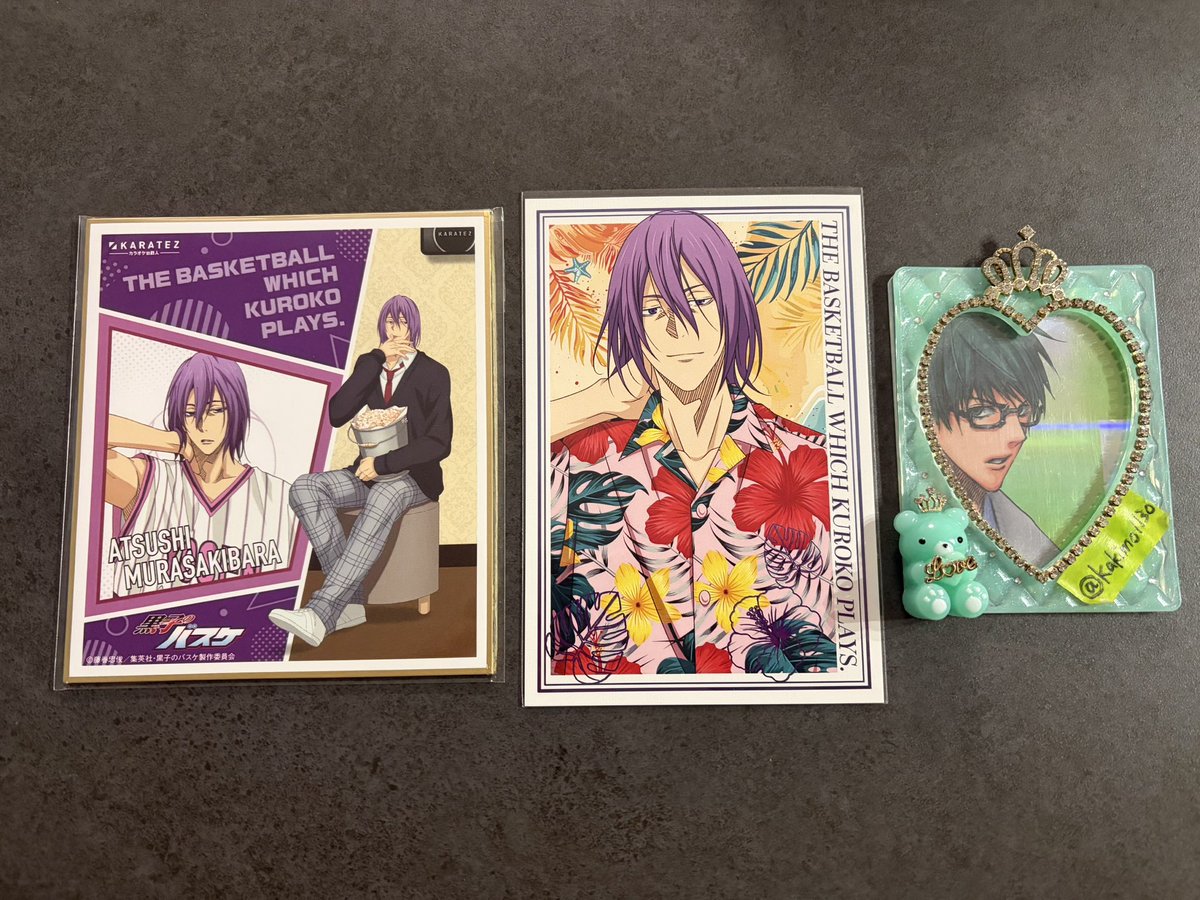 kakimo1130's tweet photo. 【交換】黒子のバスケ、黒バス、カラオケの鉄人、カラ鉄、ポストカード、ミニ色紙

譲┊ 紫原

求┊ 同異種 緑間

都内手渡し、郵送交換希望
お気軽にお声掛けください🧸 https://t.co/hx7MBlmcfC