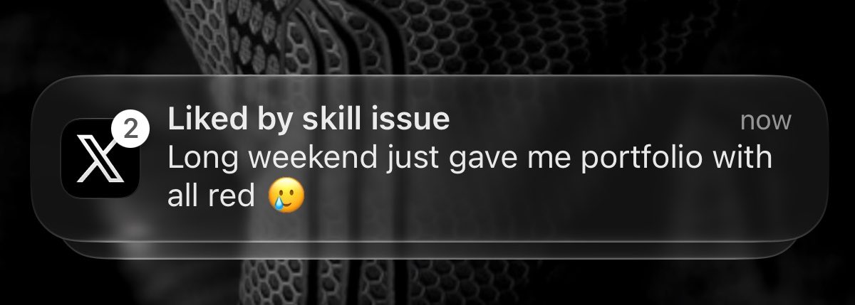suvraadeep's tweet photo. Skill issue fr 😔 https://t.co/mdN0zsFdKj