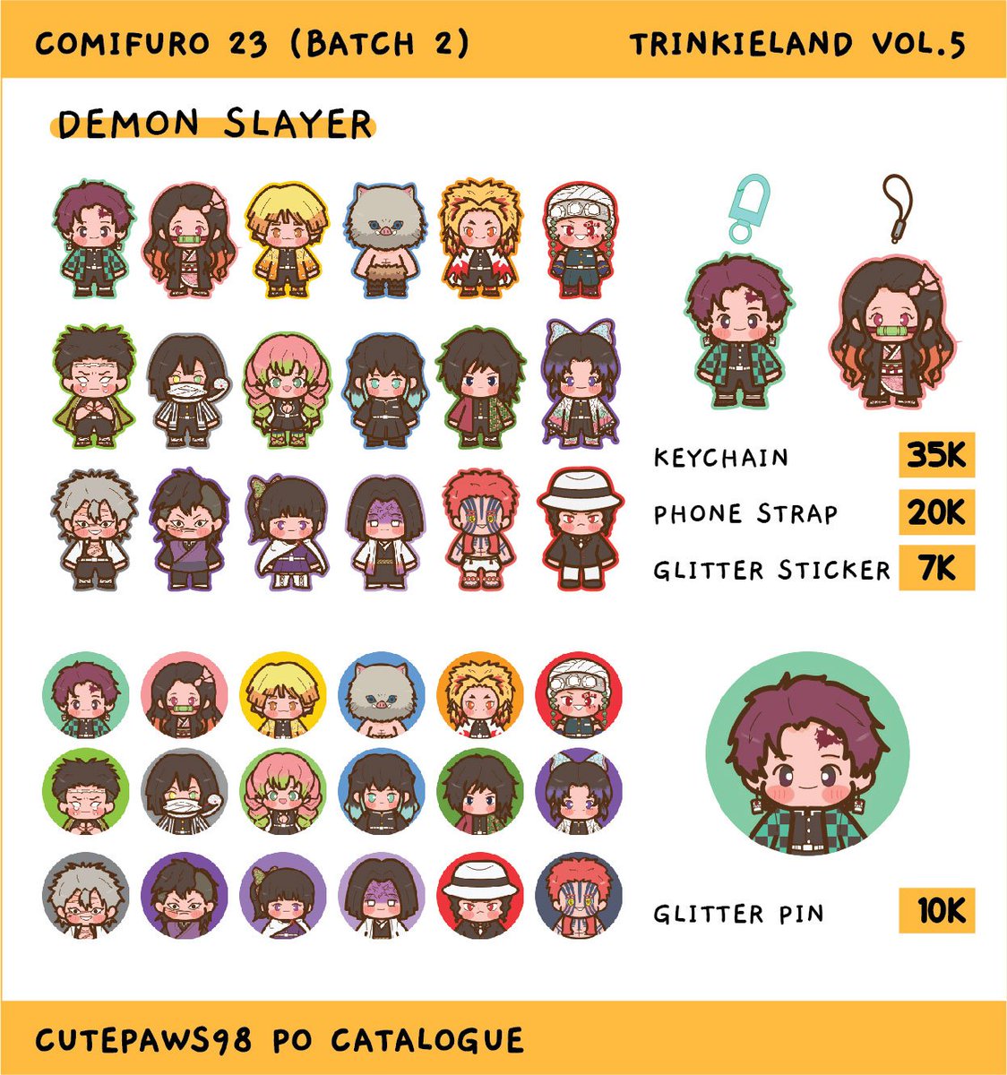 cutepaws98's tweet photo. [💛+🔁 🙇‍♀️]

Comifuro23 PO Catalogue Batch 2 &amp; Trinkieland Vol.5

🗓 Both days
📍No table TBA
🌟 Cat, Stray Kids, Demon Slayer, Haikyuu, Jujutsu Kaisen, Sakamoto Days, Keroro Gunsou, Sailor Moon, Chibi Maruko Chan

🍀Pick up &amp; Mail Order
❌25 Sept '26

🔗 https://t.co/JkIhpYyutw https://t.co/D1Cerh5DfZ