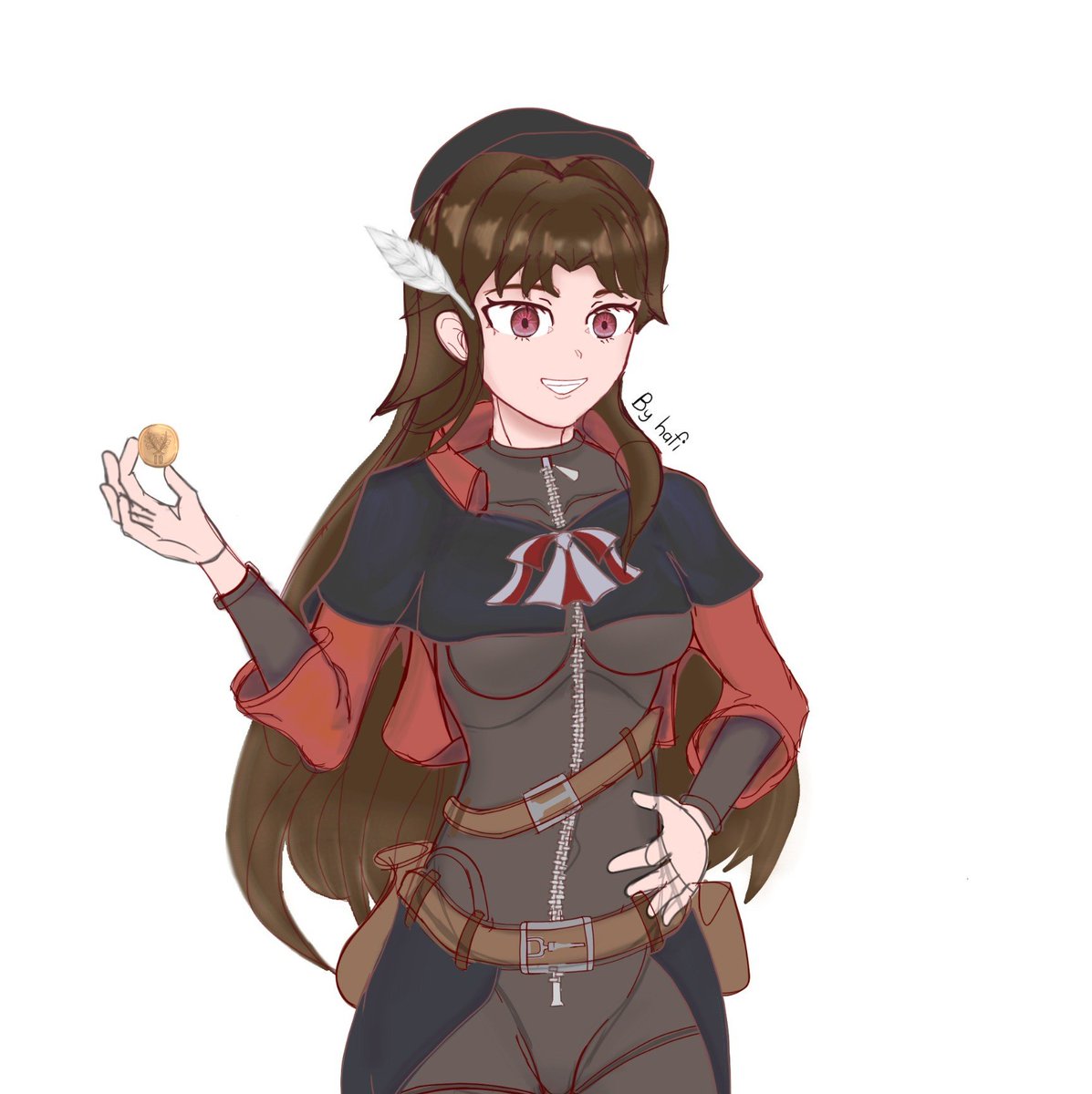 hafihafiy2's tweet photo. Here is the half body. I really enjoyed drawing her. I imagine a story whilst filling in the missing pieces and Sasha Risha is a nomad scholar. I plan to give her a proper dress but I am terrible at drawing clothes most of the time, especially rendering. 😔

Calyth is a WIP. https://t.co/ohve6OOUBD