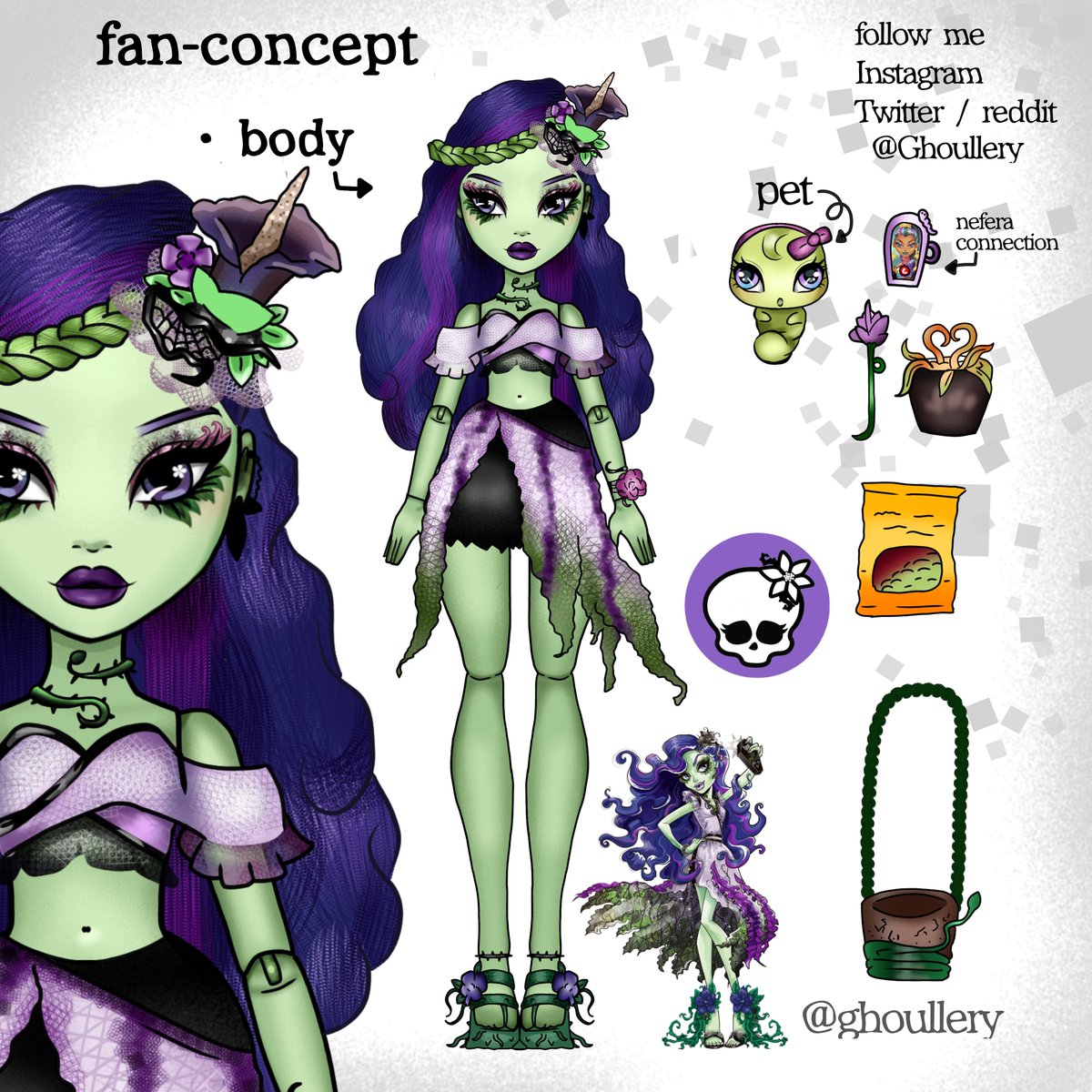 Blackhornmk's tweet photo. amanita nightshade g3!!

amanita nightshade monster high g3 fan-concept 
 That was a lot of work. I hope you like it, remembering that this is just an idea so if you think it's ugly don't worry it's not real. https://t.co/WY1TdXHARF