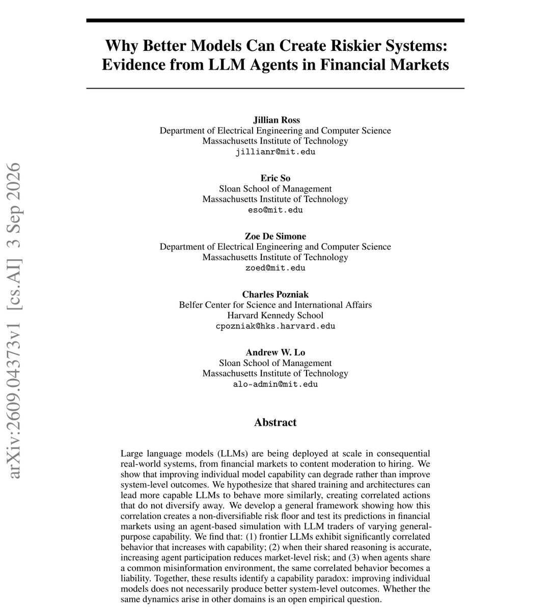 Link to the paper: I started a monthly digest that cuts out all the noise in #Quant Finance & #AI/#LLM research. Just the things that actually matter. Friends keep telling me it saves them a ton of time. Sign up here: Here are past issues if you want a peek: 📷