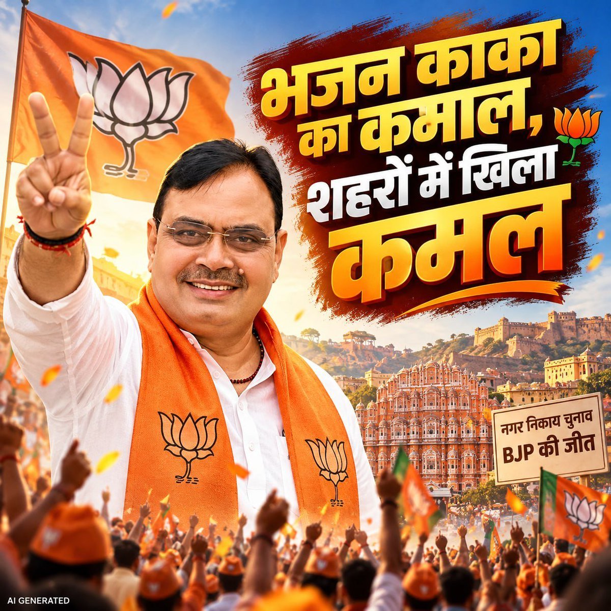 SonalRaj86382's tweet photo. शहरों में भजन काका की सरकार....!!

यह सिर्फ एक चुनावी नारा नहीं, बल्कि बदलते राजस्थान की राजनीतिक भाषा और नई पीढ़ी के विश्वास का प्रतीक बनकर सामने आया है...!!

#भजन_है_तो_भरोसा_है #कण_कण_में_भाजपा #BJP_Clocked_It #GaneshChaturthi 
#Rajasthan https://t.co/hAxXeWDZ7X