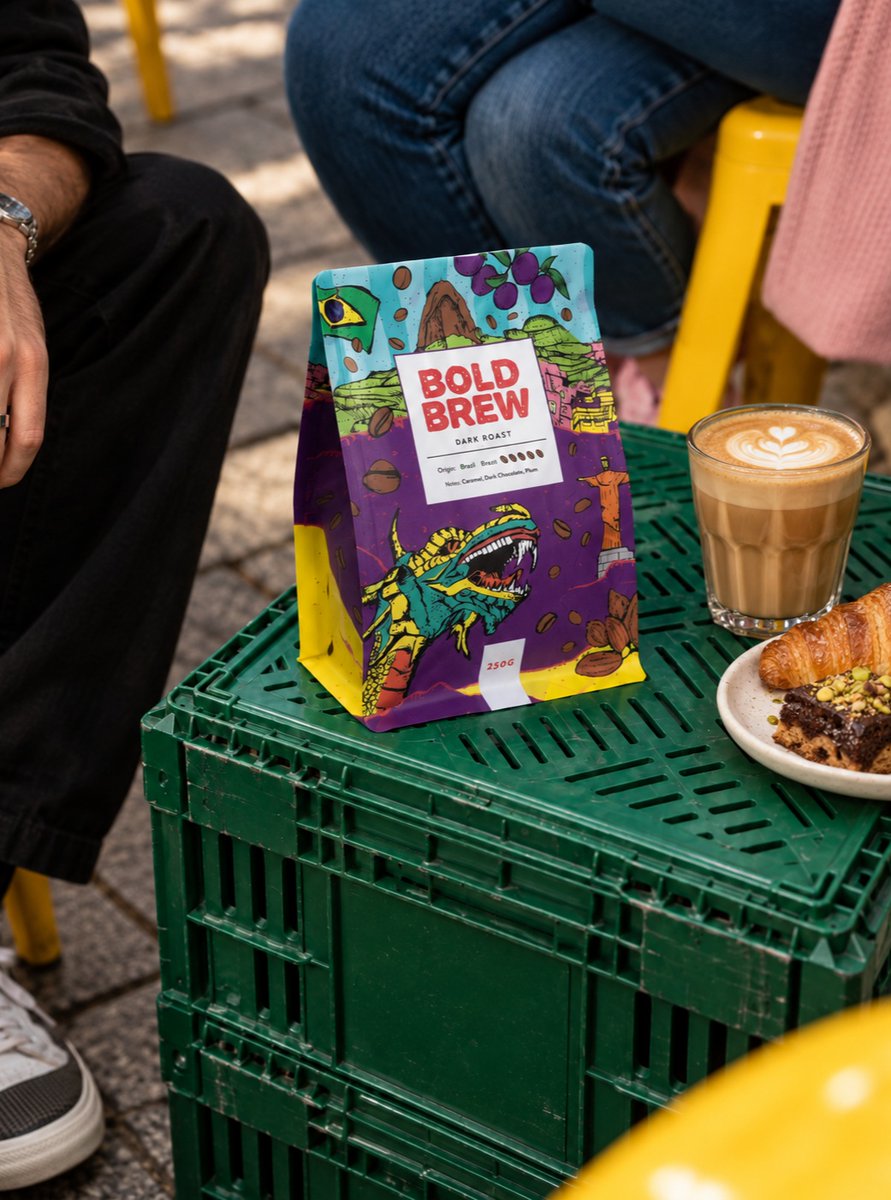 DanetteLucek's tweet photo. From harvesting to roasting, every step shapes a unique flavor profile. This matte, recyclable PE flat-bottom pouch with a one-way degassing valve and side-seal zipper locks in aroma and freshness until brewing. A YPAK collaboration with Bold Brew, https://t.co/cutuoD4emH