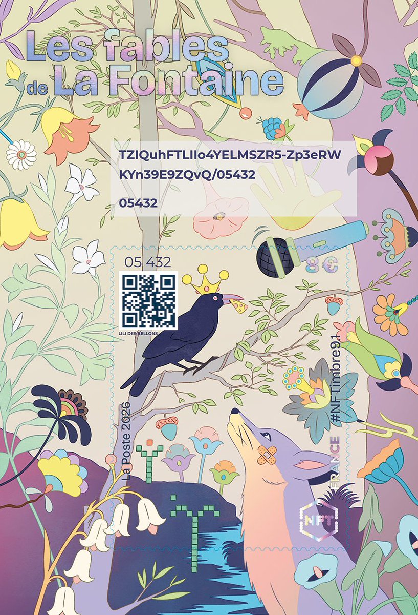 toutsurletimbre's tweet photo. 🦊🐦⬛C'est aujourd'hui à partir de 9h30 !
Lancement de la nouvelle série #NFTimbre9 "Les fables de La Fontaine"
➡️exclusivement sur https://t.co/yB6WFlawfi
@Morin0Frederic @lctl92
#nftimbre #web3 #innovation https://t.co/jxWOL9JP9X