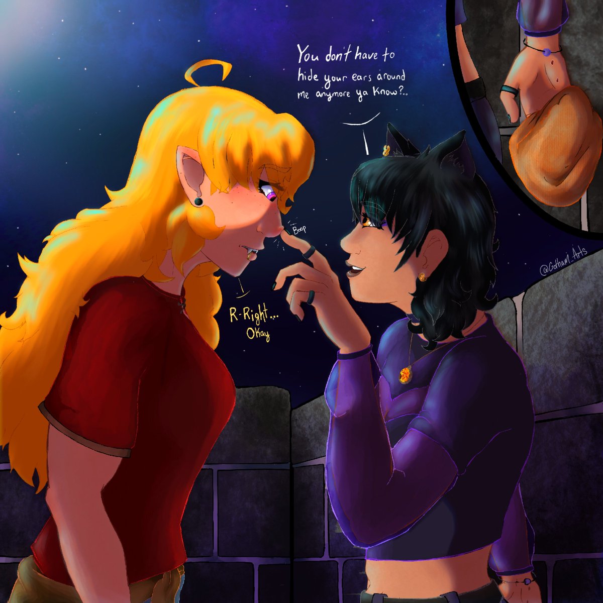 Gotham_Arts's tweet photo. Blake 'The Beanie Thief' Belladonna 
#RWBY #YangXiaoLong #Bumbleby https://t.co/8UBrYMky6l