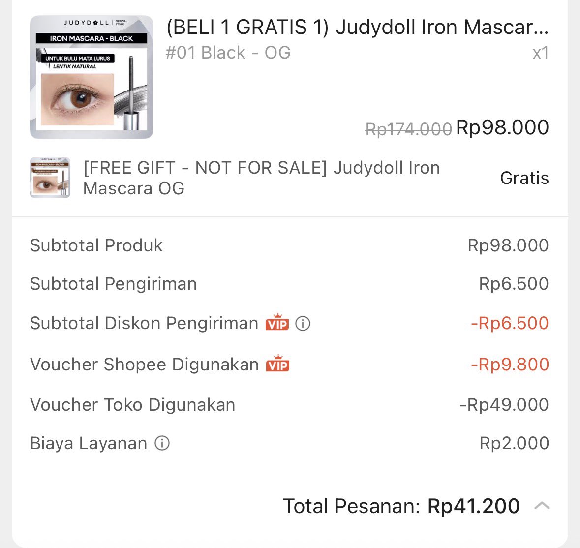 byeongltm's tweet photo. @tlaw6611 @kimmyexp jujur kak aku gak nyangkutin voc apa2, soalnya td bener2 lg scroll cari barang buat pake voc shopeevipday, trs lewat maskara judydoll tbtb harganya 39k.
kalo diliat kayaknya tadi judydoll sempet ada voc toko. posisi aku co jam 12 pas https://t.co/U0qrSMrCK0