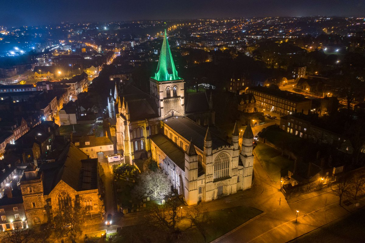 RochesterCathed's tweet photo. Our spire will be lit in green tonight for World Mitochondrial Disease Week, which runs from 14th to 20th September this year.

Find more information here https://t.co/nd6kMl3q5t

 #WorldMitochondrialDiseaseWeek #MitochondrialDisease https://t.co/35DeMTeh22