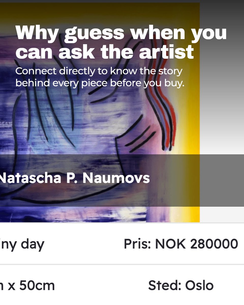 egenartists's tweet photo. Buying art feels easier when you can speak to the artist directly.

Less guesswork. More trust.

That human connection changes everything.

What matters most to you when buying art?

Explore Art https://t.co/tNGqHqlCjg #emergingartists #artcommunity https://t.co/VvutBHssut