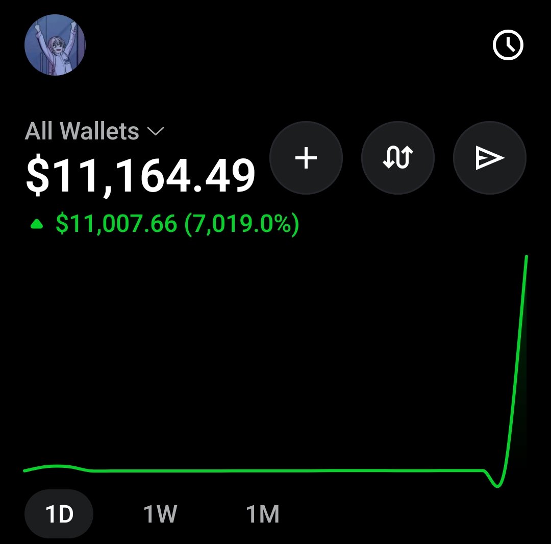 dayumwhy's tweet photo. finally my first 5 figure in crypto 🫪🕊️ https://t.co/PgI529o8PH