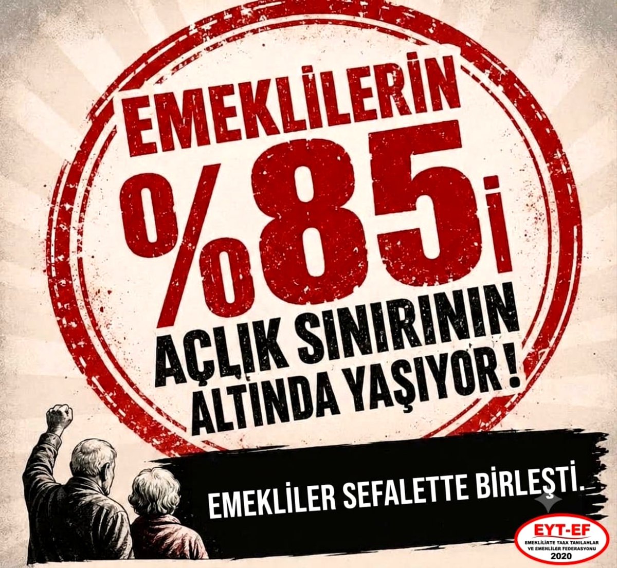 ArzuLastikci's tweet photo. EMEKLİ
👇
#EmeklilerSefaletteBirleşti

Milyonlarca emekli, aynı sofrada açlığı, aynı pazarda çaresizliği yaşıyor.

Farklı hayatların ortak kaderi:
#Emekli ler sefalette birleşti.

Bu tablo kader değil, iktidarın tercihi!

#5000veKısmiHaksızlıktaBirleşti
@RTErdogan
@isikhanvedat https://t.co/eWKoWE9toG