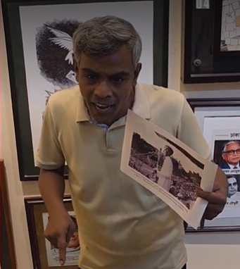 SQMushi_'s tweet photo. On 14 Sep 2026, around 2:30 PM, Abu Tayeb Habildar, a former student at Urdu Department, tore three photographs of Quaid-e-Azam Muhammad Ali Jinnah displayed at DUCSU Museum of Dhaka University. Did the incident happened all of a sudden or it was planned? https://t.co/zuDLYaXgDu