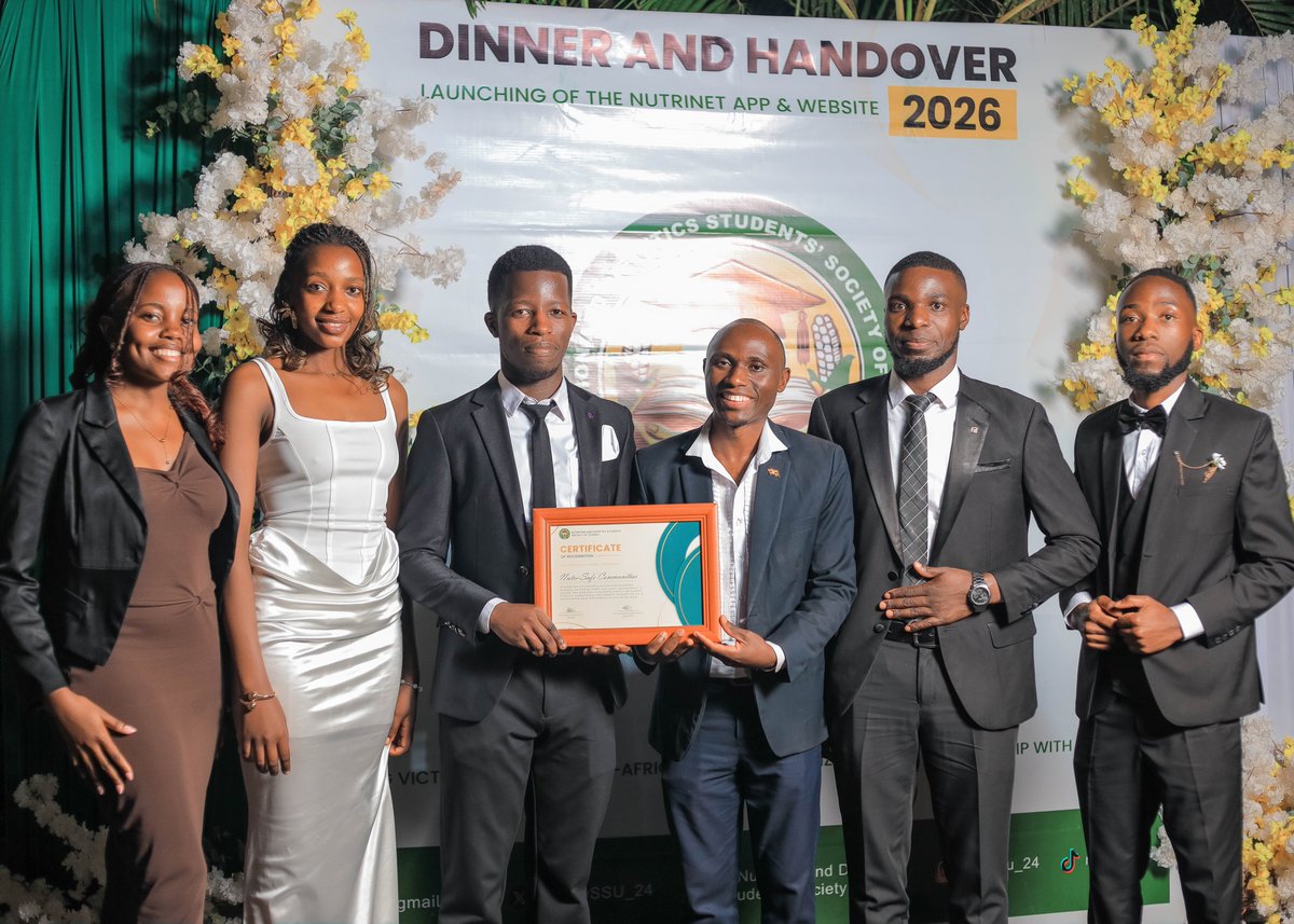 AturindaRe38550's tweet photo. On 12th Sept, I had the privilege of serving as MC & event organizer at the NADSSU Handover & Dinner at Rivonia Hotel & Suites.
I was also handed over as Speaker, NADSSU 2026β2027.
Next chapter: ANAU Student Representative.
#NADSSU @NutritionistsUg https://t.co/66mr0SZEyY