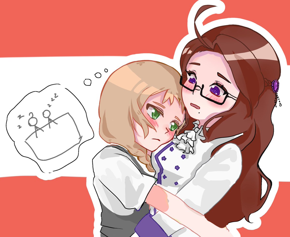 Tunaa8484's tweet photo. Nyo swissaus yuri domination  #hetalia #nyotalia #swissaus https://t.co/HpE7JpT5rE
